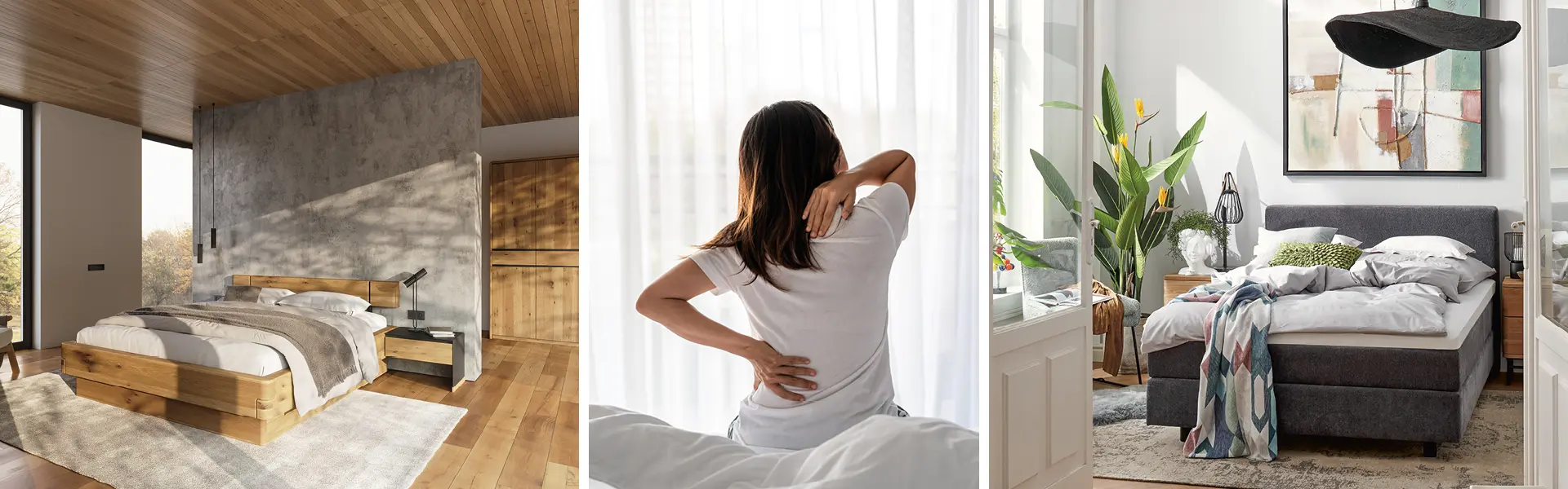 Bett bei Rückenschmerzen